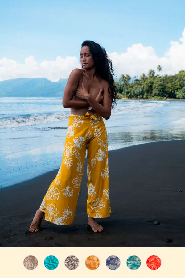 Lilly Tahiti Pantalon Thaï fleuri