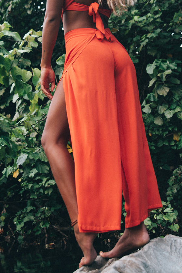 Lilly Tahiti Boutique Pantalon Thaï orange