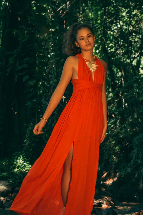 Lilly Tahiti Infinity Dress Long Orange