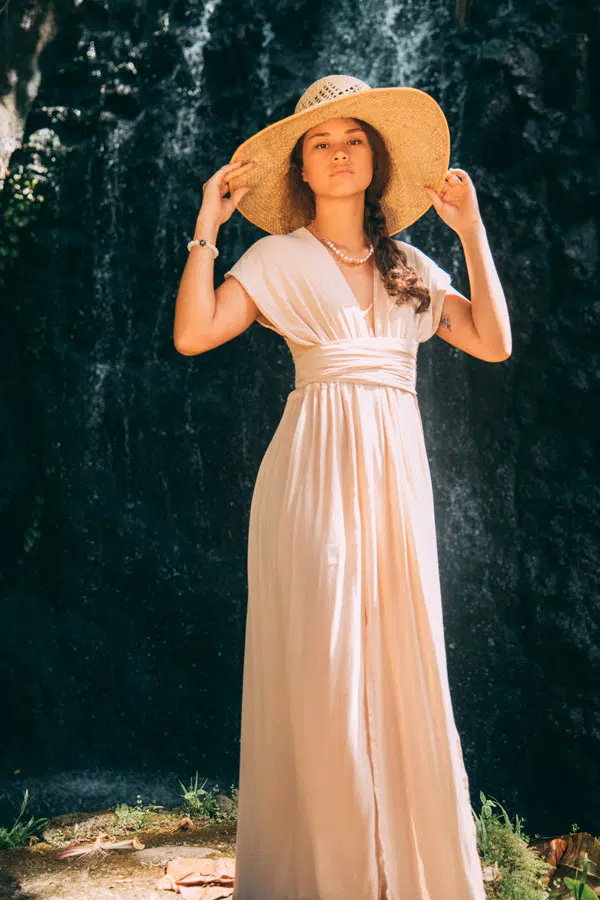 Infinity Dress Long Beige Rosé